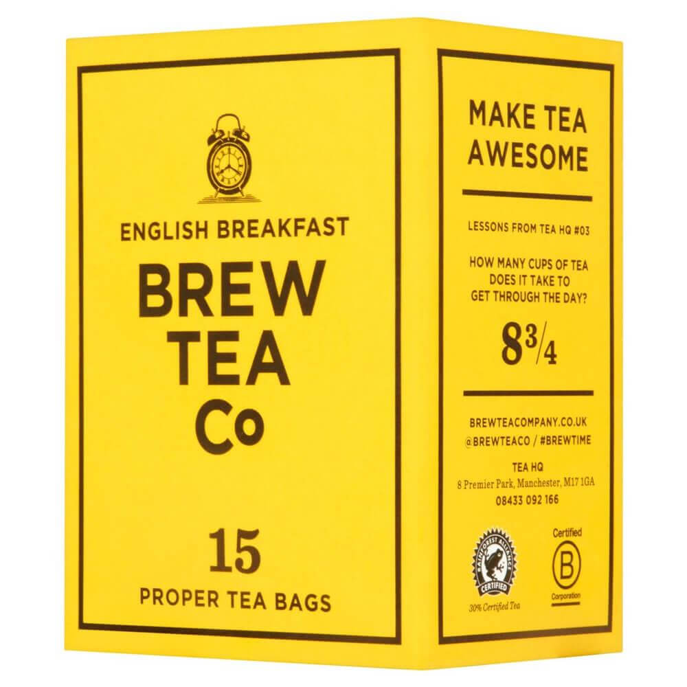 Brew Tea Co English Breakfast 15 Tea Bags 56g